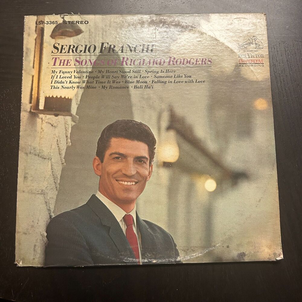 Sergio Franchi The Songs of Richard Rodgers RCA Records LSP-3365